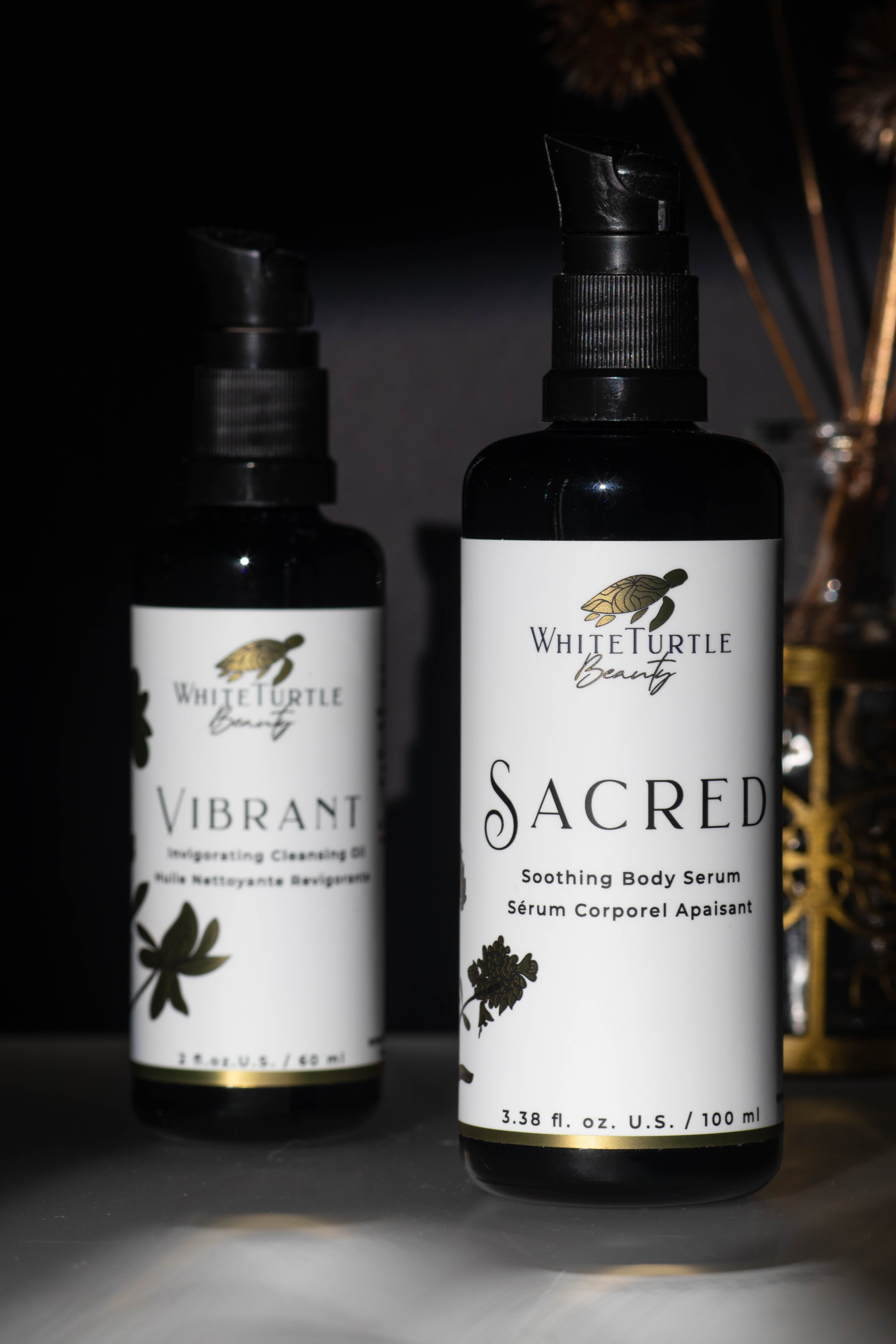 Soothing botanical oils and balms curated for moisture barrier support and skin comfort.