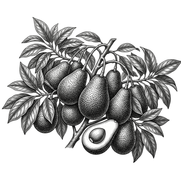 Avocado_fruit illustration