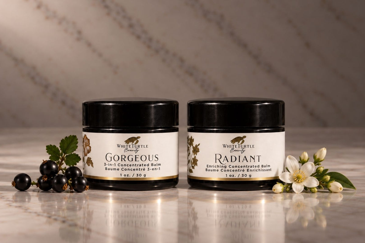 White Turtle Beauty concentrated balms collection
