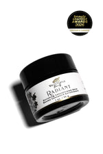 Jar of White Turtle Beauty Radiant balm with a 'Beauty Shortlist Awards 2026' badge on a white background