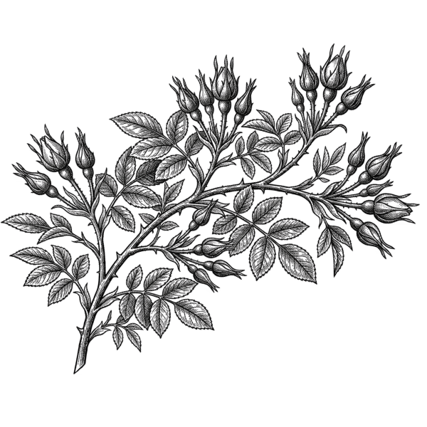 Rosehip_buds illustration