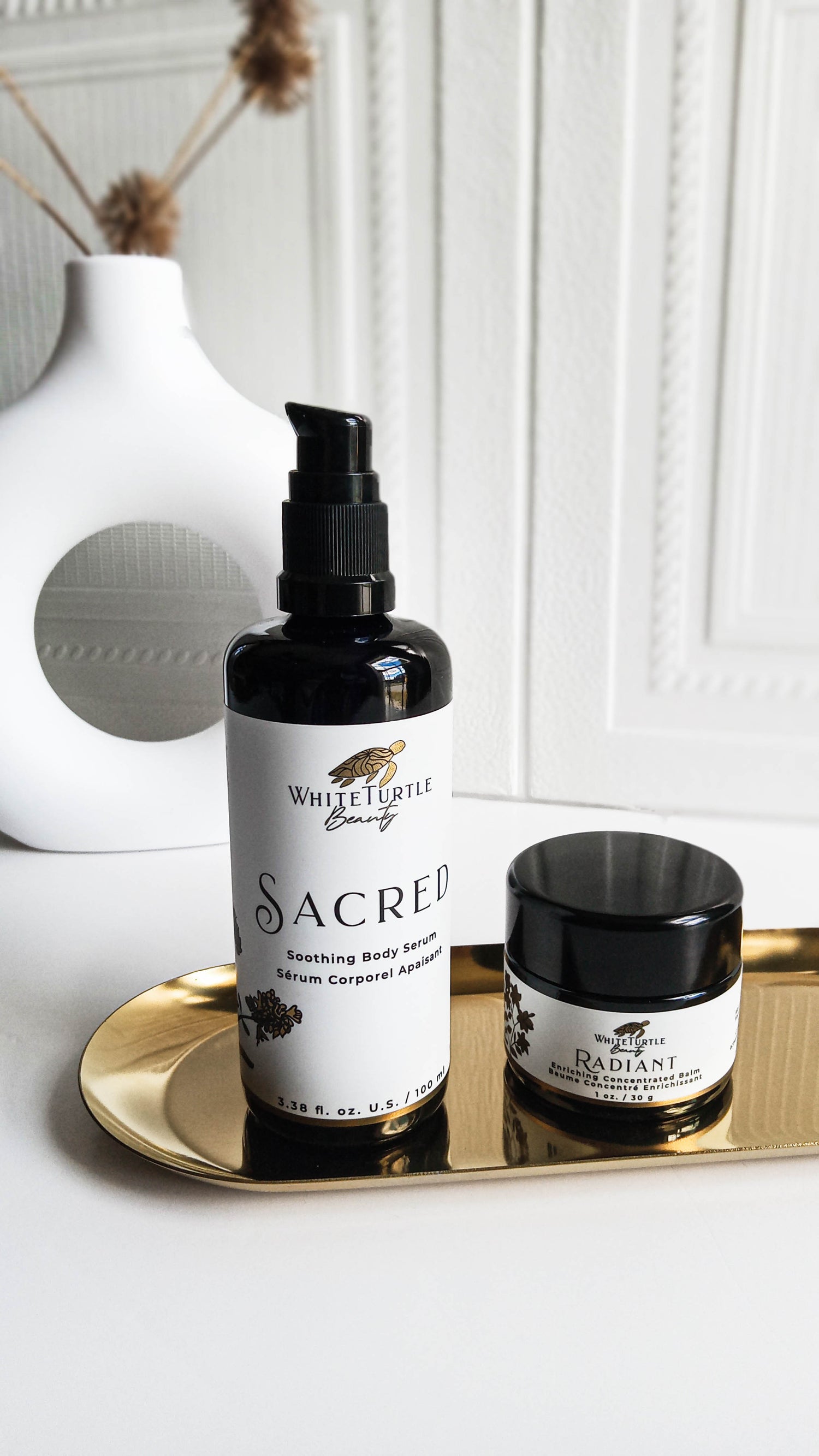 Sacred & Radiant White Turtle Beauty