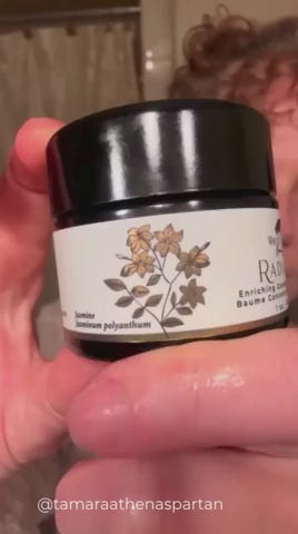 Showing application of RADIANT Enriching Concentrated Balm 