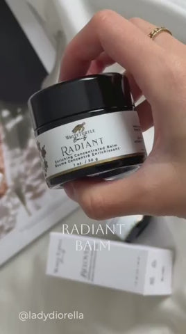 Opening jar RADIANT Enriching Concentrated Balm for stressed skin